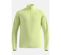 Odlo Pull à manches longues et col ½ zip Besso pour homme, XL, vert