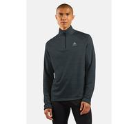 Odlo Pull à manches longues et col zippé Run Easy pour homme, XL, noir