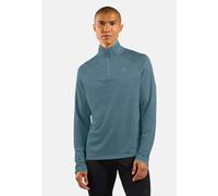 Odlo Pull à manches longues et col zippé Run Easy pour homme, XXL, blue
