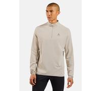 Odlo Pull de running semi-zippé Zeroweight Warm 2.0 pour homme, L, beige