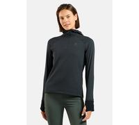 Odlo Pull de trail running semi-zippé à capuche X-Alp pour femme, M, noir