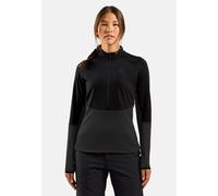 Odlo Pull demi-zippé Descent Ceramiwarm pour femme, XS, black