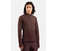 Odlo Pull demi-zippé Descent Ceramiwarm pour homme, XL, bordeaux