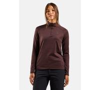Odlo Pull demi-zippé Essentials Ceramiwarm pour femme, S, bordeaux