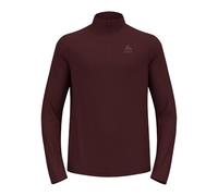 Odlo Pull en Polaire Rigi pour Homme - Couche intermédiaire avec Demi-Fermeture éclair - Manches Longues - T-Shirt de randonnée