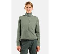 Odlo Pull multisport semi-zippé en polaire à structure quadrillée Essentials pour femme, XL, vert