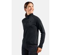 Odlo Pull semi-zippé Ascent pour femme, L, noir