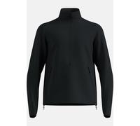 Odlo Pull semi-zippé unisexe en laine mérinos Airwool pour enfant, M/L, noir