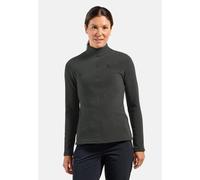 Maillot manches longues femme odlo 1 2 zip roy gris fonce