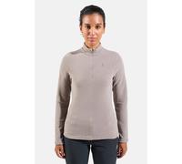Odlo Pull technique à col ½ zippé Roy pour femme, XS, beige