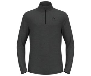 Odlo - Roy Mid Layer 1/2 Zip Shale Grey Black Stripes - XL - Polaire