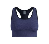 Odlo Femmes Seamless Medium Padded Sport Bra Vêtements De Course Soutien-Gorge Sport Skipper Blue Melange - Bleu S