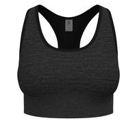 Odlo - Brassière de sport - Seamless Medium - Padded Sport Bra W Black Melange pour Femme - Taille L - Noir Noir L
