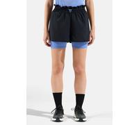 Odlo - 2 In 1 Short Essential Black Persian Jewel - S - Short de trail