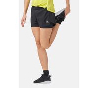 Odlo Short 2-En-1 Zeroweight 3 Inch Pour Femme, L, Black