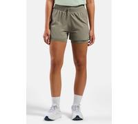 Odlo Short de running 2 en 1 3 inch Zeroweight 2.0 pour femme, XS, vert