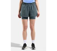 Odlo Short de running 2 en 1 Essential 365 5 Inch pour femme, S, vert