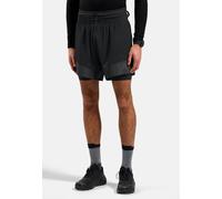 Odlo Short de trail X-Alp Trail 6" 2-en-1 léger et résistant Homme Noir Taille S