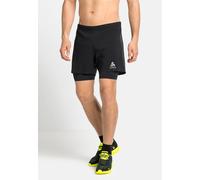 Odlo Short de running 2-en-1 Zeroweight 12 cm pour homme, XL, noir