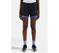 Odlo Short de running 2 en 1 Zeroweight 3 Inch pour femme, XL, noir