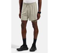 Odlo Zeroweight 5in 2in1 Short de running Hommes-gris, vert olive, Taille L