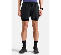 Odlo Short de running Zeroweight 5in 2 en 1 Homme Noir Taille M