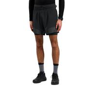 Odlo Short de trail X-Alp Trail 6" 2-en-1 léger et résistant Noir Taille XL