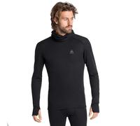 Odlo Active Warm Haut Thermique à Capuche avec Masque Homme | Haut thermique manches longues à capuche avec masque, sous-vêtement de ski chaud pour homme