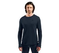 Odlo - Première couche technique à col rond en laine de mérinos - Merino 260 Baselayer Top Crew Neck M Dark Sapphire en Laine - Taille L - Navy Navy L