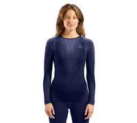 Odlo Sous-vêtement à manches longues Performance Warm Blackcomb Bleu XL Femme