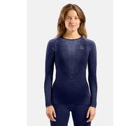 Odlo - Women's BL Top Crew Neck L/S Perf. Warm Blackcomb - Sous-vêtement synthétique - XL - skipper blue