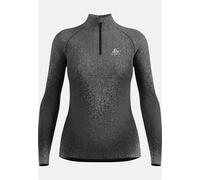 Odlo Sous-vêtement technique à demi-zip POW Blackcomb pour femme, S, noir