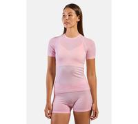 Odlo Sous-vêtement technique à motif effet pluie Performance Light manches courtes pour femme - Randonnée, Ski de fond - rose, XL