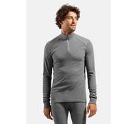 Odlo - Maillot de corps Active Warm ECO 1/2-zip col roulé manches longues gris foncé M