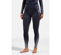 Collant long Odlo Blackcomb gris foncé blanc femme - L