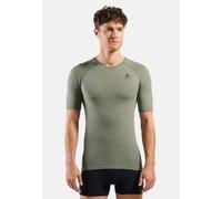 Odlo Sous-vêtement technique Mérinos Performance Wool 140 Seamless manches courtes pour homme - Randonnée, Cyclisme - vert, S