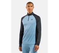 Odlo Natural Performance Long Sleeve Base Layer Bleu,Gris S Homme
