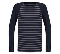 Odlo sous-vêtements Thermiques pour Enfants - Active Warm Stripes - sous-vêtements de Sport pour Filles et garçons - T-Shirt Thermique à Manches Longues
