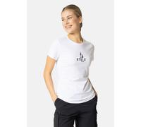 Odlo T-shirt à imprimé sapins Kumano pour femme, S, blanc