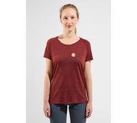 Odlo T-shirt à imprimé vallée Ascent Performance Wool 130 pour femme, S, rouge
