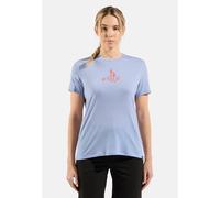 Odlo T-shirt à logo arbre en laine mérinos 160 Ascent pour femme, L, blau