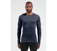 Odlo T-shirt à manches longues Active Warm pour homme, M, bleu marine