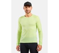 Odlo T-shirt à manches longues de trail running X-Alp Performance Wool 115 pour homme, M, vert