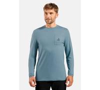 Odlo Merino 200 Pocket Long Sleeve Base Layer Bleu L Homme