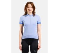 Odlo T-shirt de cyclisme Essential demi-zip pour femme - Cyclisme - blau, M