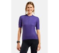 Odlo T-shirt de cyclisme Essential demi-zip pour femme - Cyclisme - violet, M