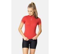 Odlo T-shirt de cyclisme Essential demi-zip pour femme, M, rouge
