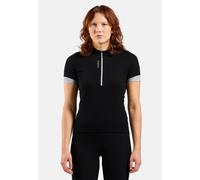 Maillot manches courtes femme odlo essentials 1 2 zip noir