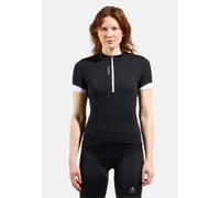 Odlo T-shirt de cyclisme Essential demi-zip pour femme, XS, noir