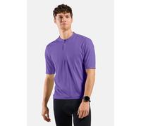 Odlo T-shirt de cyclisme Essential demi-zip pour homme, S, violet